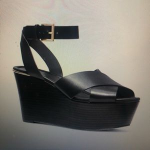 Michael Kors Abbott leather wedge
